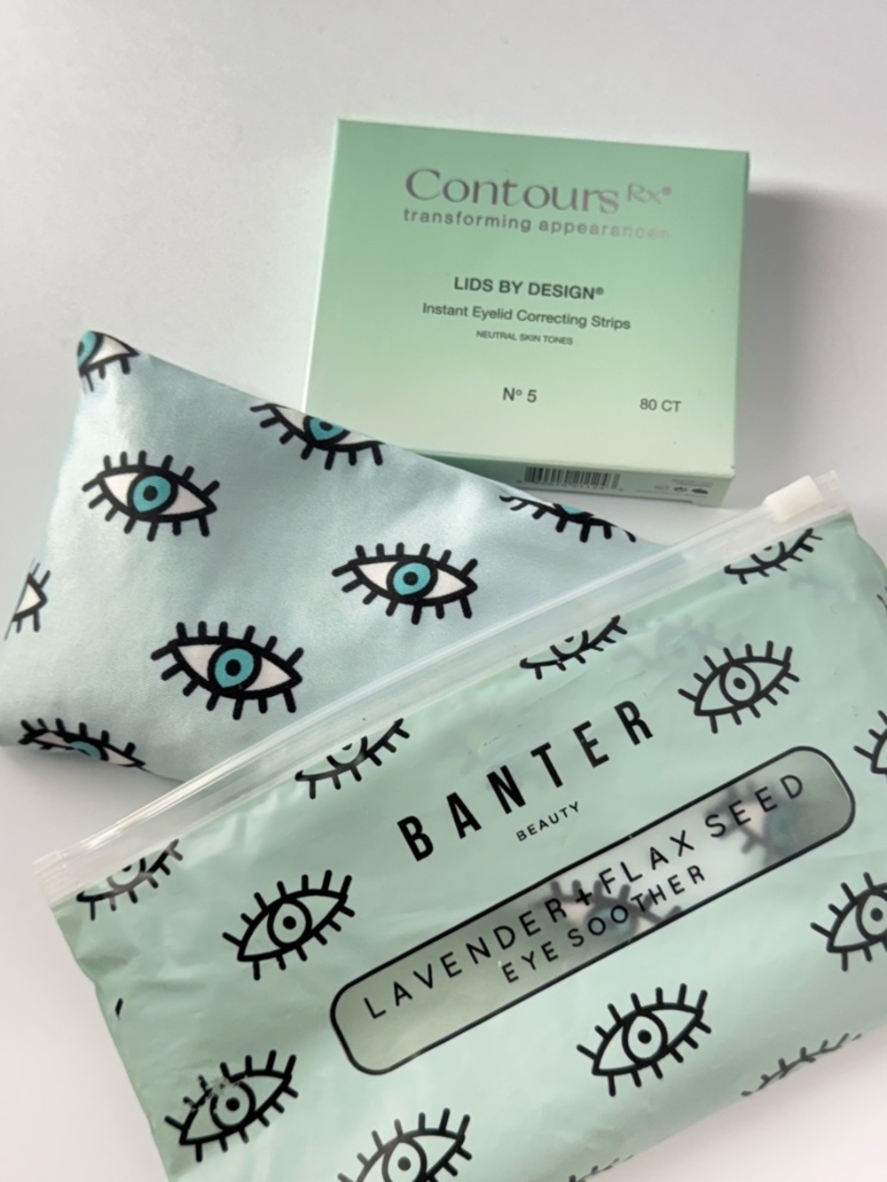 Bundle🛍️ Contours Rx Eyelid Correcting Strips & Banter Lavender Flax Eye Soother